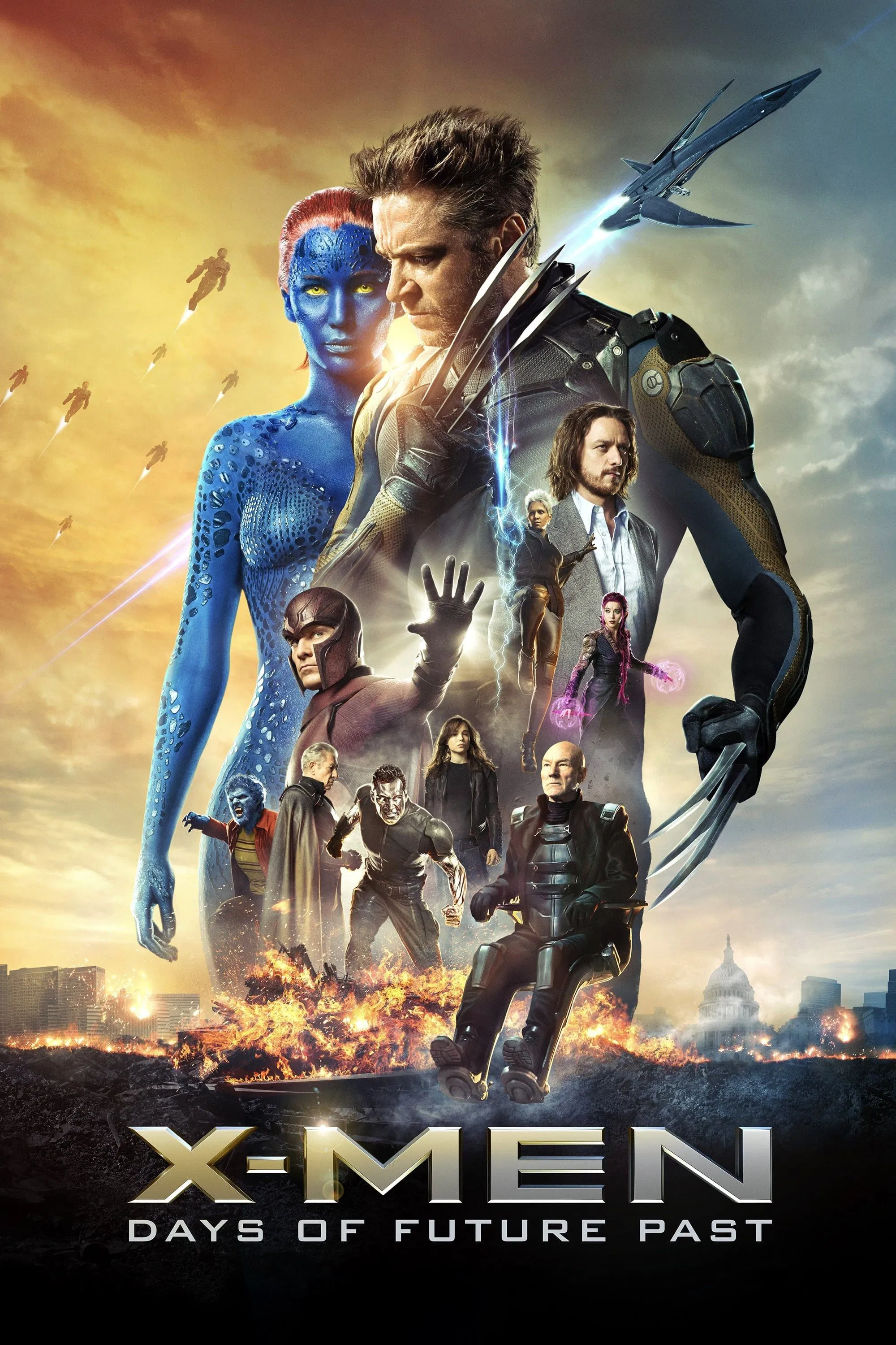 X-Men – Days of Future Past (2014) (Hindi + English) Dual Audio Hollywood Movie BluRay HD ESub